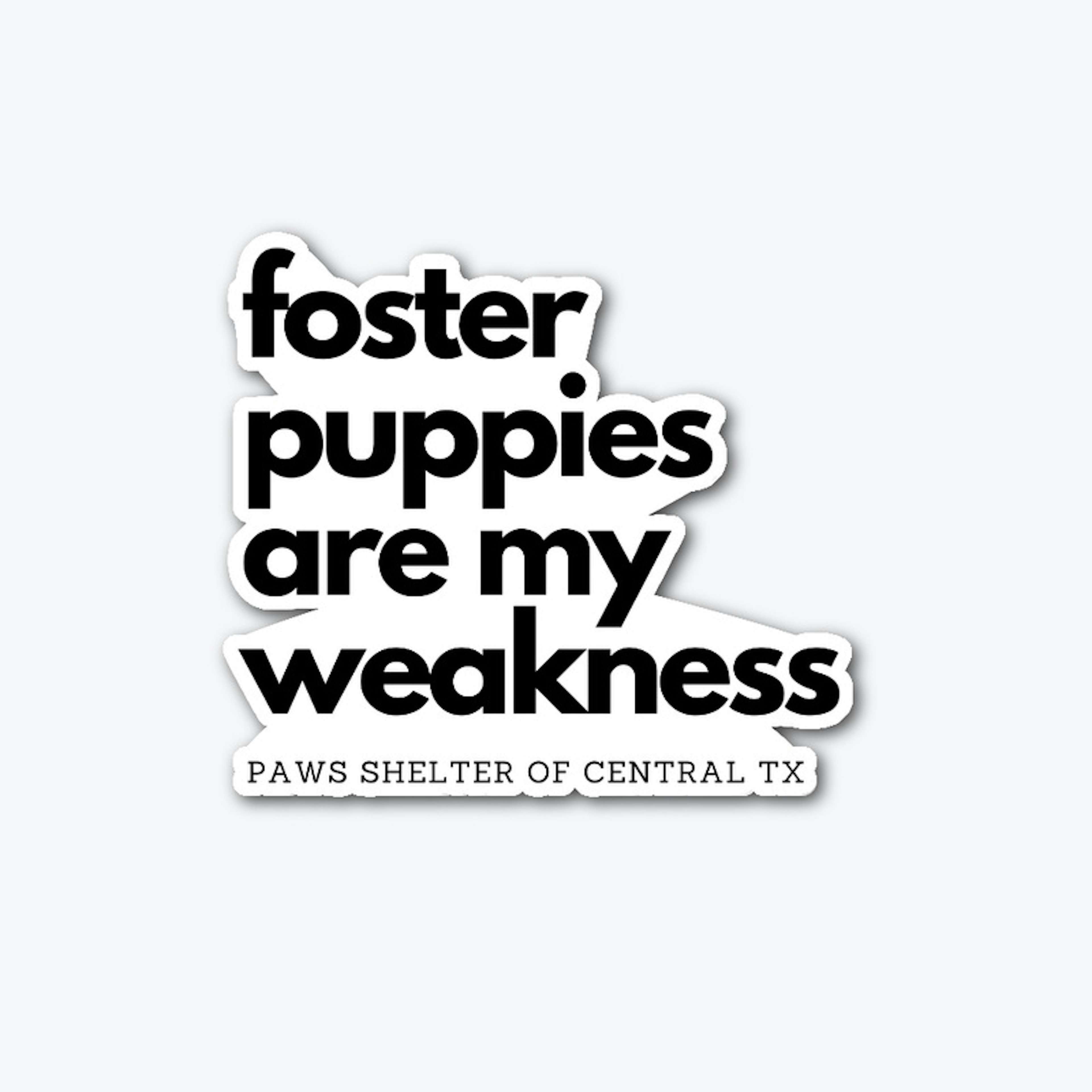 Foster Puppy Weakness